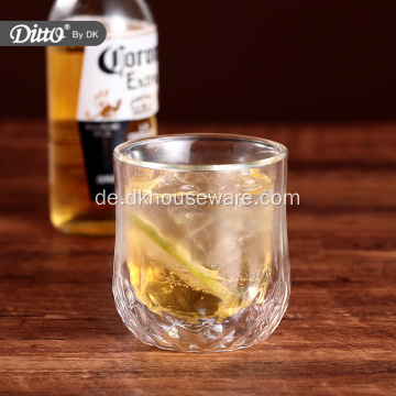 Doppelwandiger Bier Whisky Glasbecher